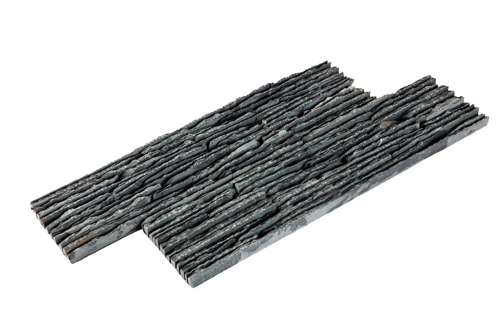 3D мозаика из натурального камня RKS SLATE Сланец Black Waterfall Rockface