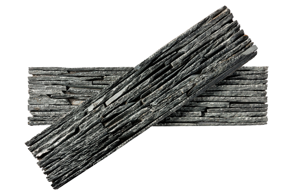 3D мозаика из натурального камня RKS SLATE Сланец Black Waterfall Rockface