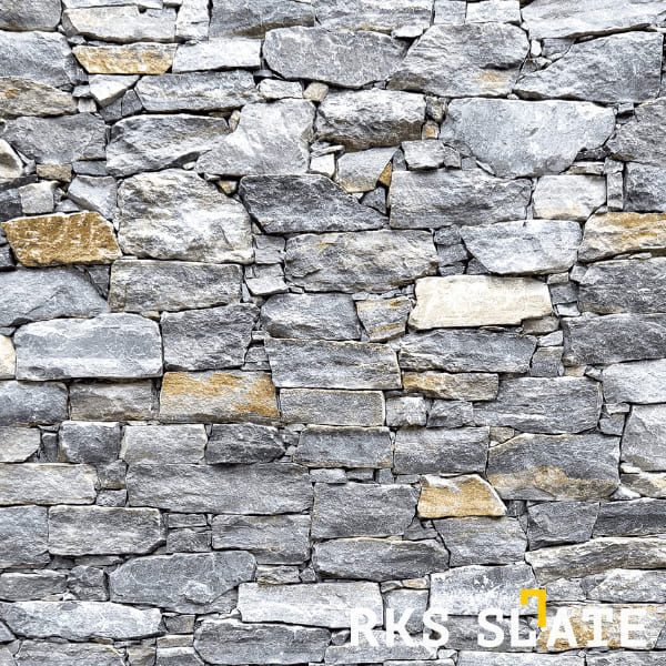 Натуральный камень для фасада RKS SLATE Nordic Blend Strips