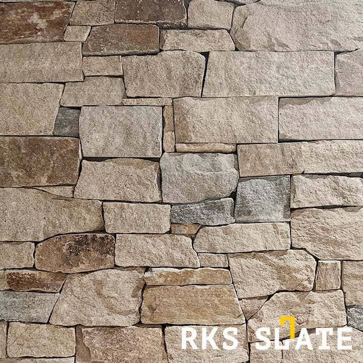 Отделочный камень RKS SLATE Sesame Yellow Quartz Castle
