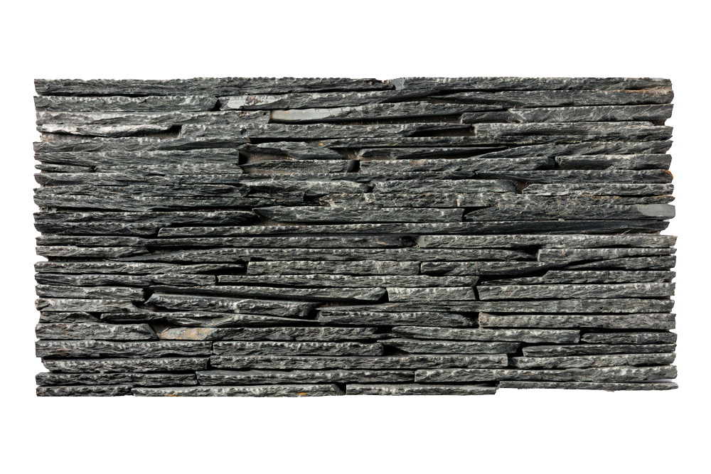 3D мозаика из натурального камня RKS SLATE Сланец Black Waterfall Rockface