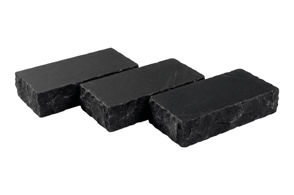 RKS Slate Belgian Black Limestone 200х100 мм. Прочная тротуарная плитка и плитка для пола из натурального известняка. Лучшая цена на плитку из камня известняк