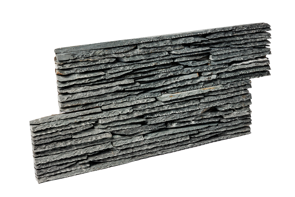 3D мозаика из натурального камня RKS SLATE Сланец Black Waterfall Rockface