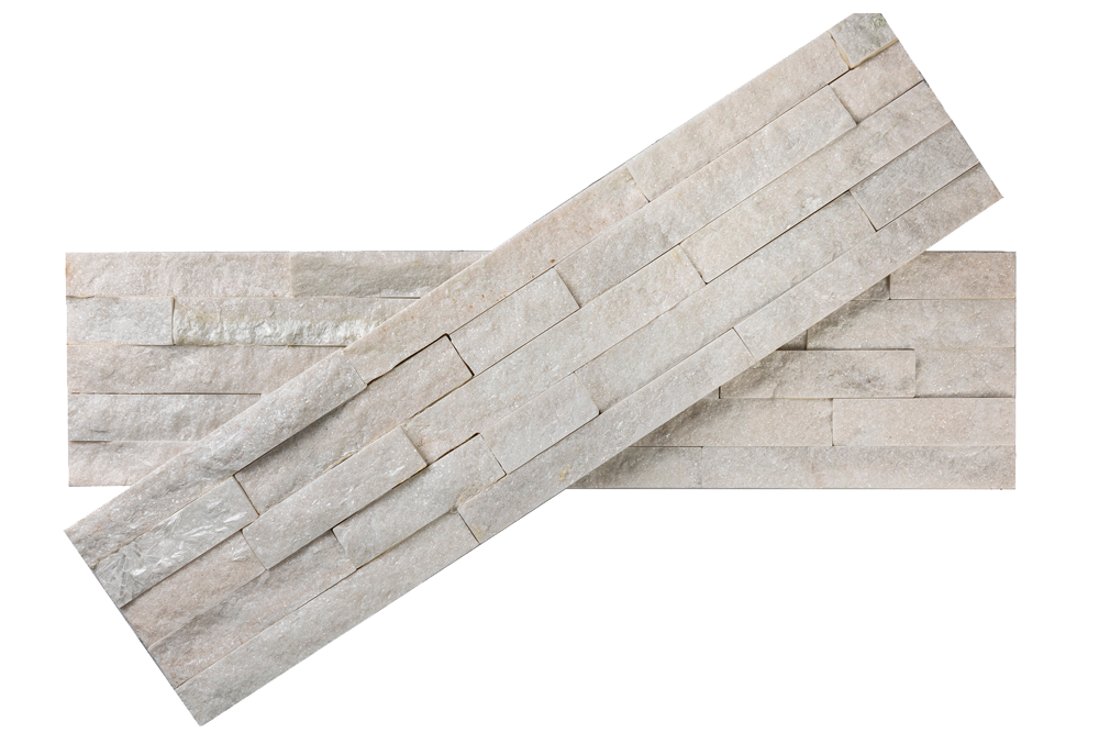 Текстура белого кварцита 3D панели RKS SLATE White Quartz Classic, крупный план
