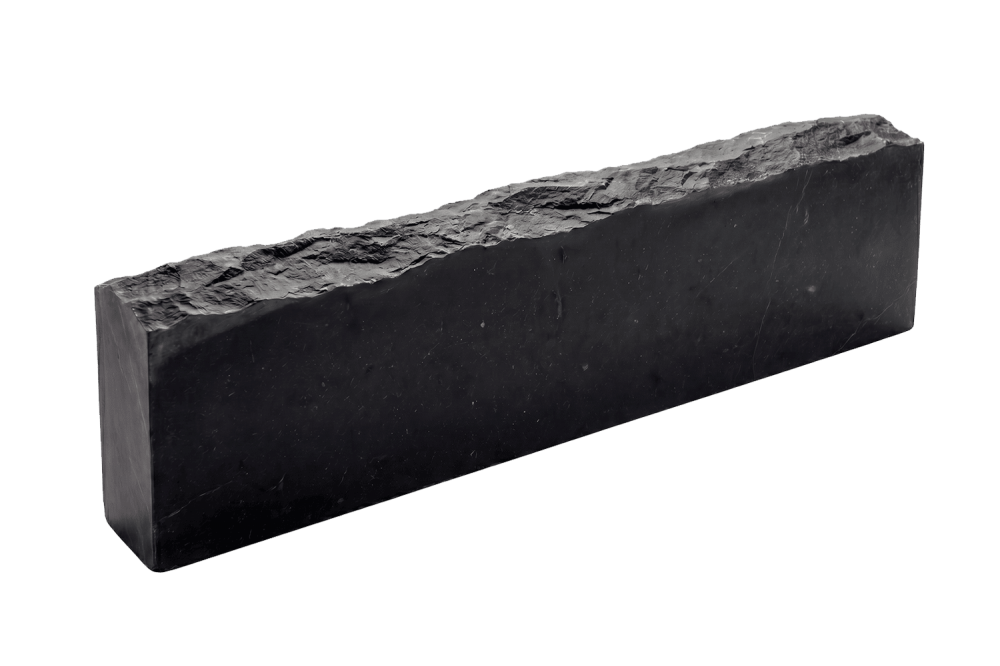 Черный Бордюр (поребрик) из камня, Belgian Black, колотый, 50х1000 мм из натурального камня известняк