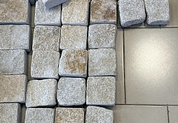 Гранитная брусчатка RKS Slate Vermont, галтованная 200х100 мм