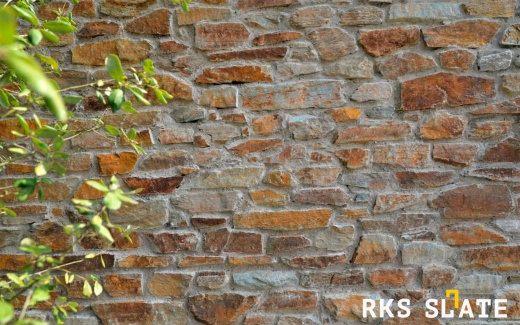 Натуральный камень для фасада RKS SLATE Beige Quartz Strips