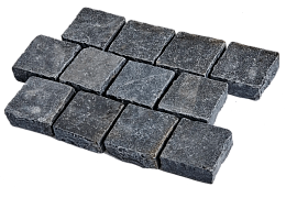 Брусчатка RKS Slate Belgian Black 100х100 мм