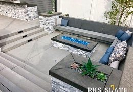 3D панели RKS SLATE Мрамор Cloudy Grey Classic