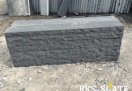Бордюр (поребрик) из камня, Belgian Black, колотый, 50х1000 мм