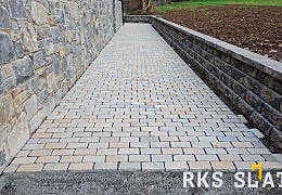 Брусчатка RKS Slate Belgian Yellow 100х100 мм