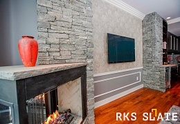Облицовочный камень RKS SLATE Greenwich Gray Strips