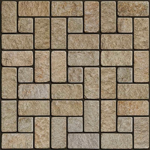 Гранитная брусчатка RKS Slate Vermont 200х100 мм на дорожке: купить, мощение, ландшафтный дизайн