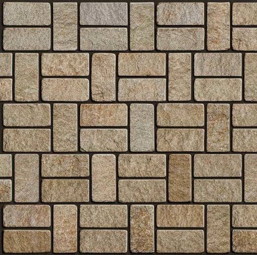 Гранитная брусчатка RKS Slate Vermont 200х100 мм на дорожке: купить, мощение, ландшафтный дизайн