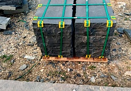Бордюр (поребрик) из камня, Belgian Black, колотый, 50х1000 мм
