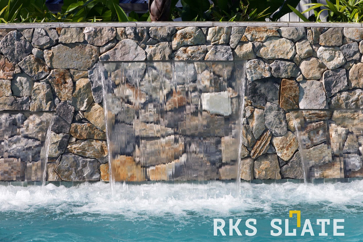Хотите водопад во дворе? RKS SLATE Beige Grey Quartz - ваш ключ к идеальному ландшафтному дизайну!