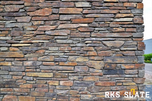 Натуральный камень для фасада RKS SLATE Cedar Slate Strips