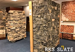 Облицовочный камень RKS SLATE Black Marble Castle
