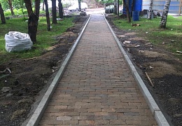 Гранитная брусчатка RKS Slate Vermont, галтованная 200х100 мм