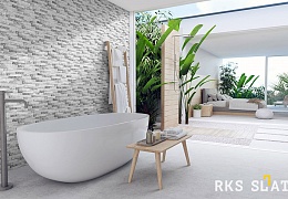 3D панели RKS SLATE Мрамор Cloudy Grey Classic
