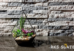 3D панели RKS SLATE Мрамор Cloudy Grey Classic