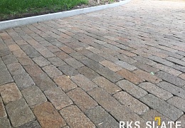 Гранитная брусчатка RKS Slate Vermont, галтованная 200х100 мм
