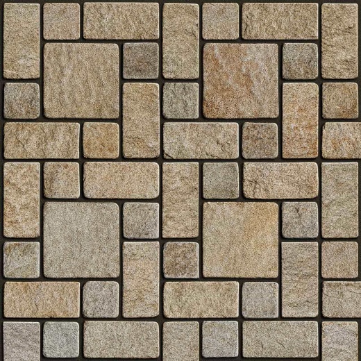 Гранитная брусчатка RKS Slate Vermont 200х100 мм на дорожке: купить, мощение, ландшафтный дизайн