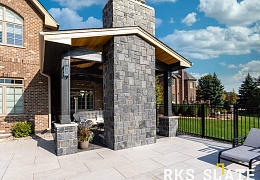Облицовочный камень RKS SLATE Greenwich Gray Castle