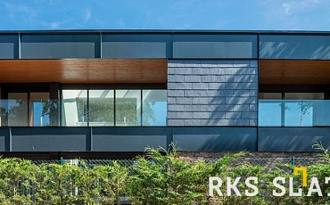 Натуральный сланец RKS SLATE Graphite покоряет фасады частных домов