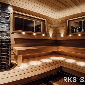 Внутренняя отделка бани камнями — дизайн отделки бань 3D мозаика из камня RKS SLATE Сланец Black Bark Rockface