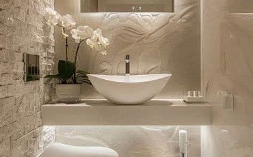 Натуральный камень в ванной комнате: эстетика SPA-зоны