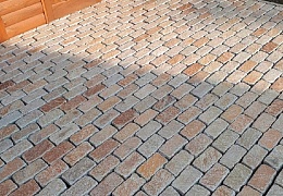 Гранитная брусчатка RKS Slate Vermont, галтованная 200х100 мм