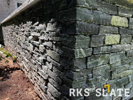 Натуральный камень для фасада RKS SLATE Greenwich Gray Strips