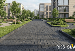Бордюр (поребрик) из камня, Belgian Black, колотый, 50х1000 мм