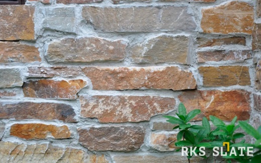 Натуральный камень для фасада RKS SLATE Beige Quartz Strips