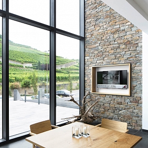 Декоративный камень в интерьере RKS SLATE Кварцит Beige Quartz Country