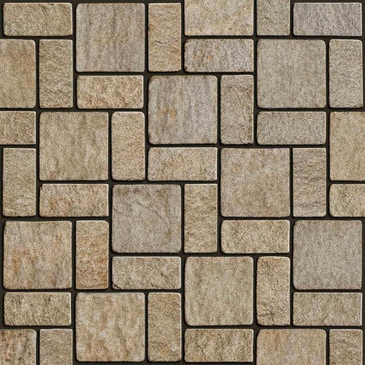 Гранитная брусчатка RKS Slate Vermont 200х100 мм на дорожке: купить, мощение, ландшафтный дизайн