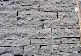 Облицовочный камень RKS SLATE Chittor Black Limestone Strips