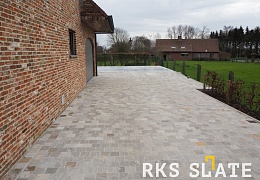 Брусчатка RKS Slate Belgian Grey 200х100 мм