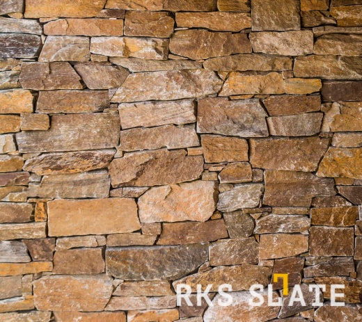 Натуральный камень для фасада RKS SLATE Multi Quartz Strips
