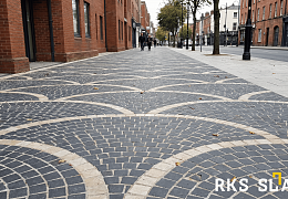 Брусчатка RKS Slate Belgian Black 100х100 мм