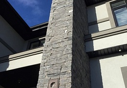 Облицовочный камень RKS SLATE Chittor Black Limestone Strips