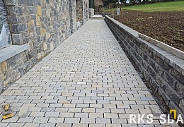 Брусчатка RKS Slate Belgian Yellow 100х100 мм