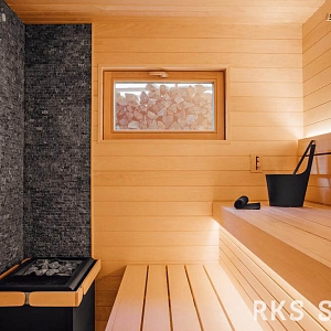Отделка бани — отделка парной в бане 3D панели RKS SLATE Кварцит Black Quartz Classic