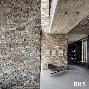 3D панели RKS SLATE Кварцит Beige Quartz Country в интерьере — RKS SLATE