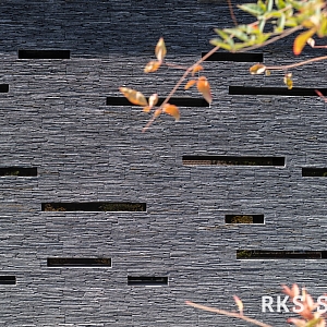 Облицовочный камень 3D панели RKS SLATE Сланец Black Waterfall Rockface