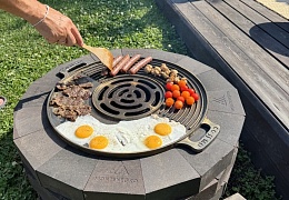 Костровая чаша из кирпича огнеупорного Montenegro