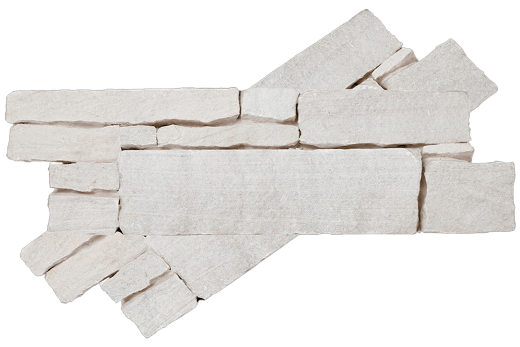 Декоративный камень песчаник RKS SLATE "Песчаник White Sandstone Country" для эксклюзивной отделки фасада