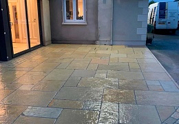 Брусчатка RKS Slate Belgian Yellow 100х100 мм