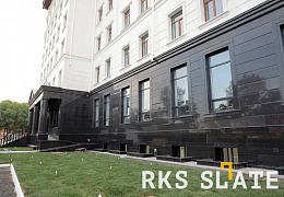 Гранитная плитка Блэк Пёрл (Black Pearl), Полированная